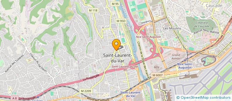 localisation de l'entreprise ENERGIES SERVICES ET CONSEILS à SAINT-LAURENT-DU-VAR