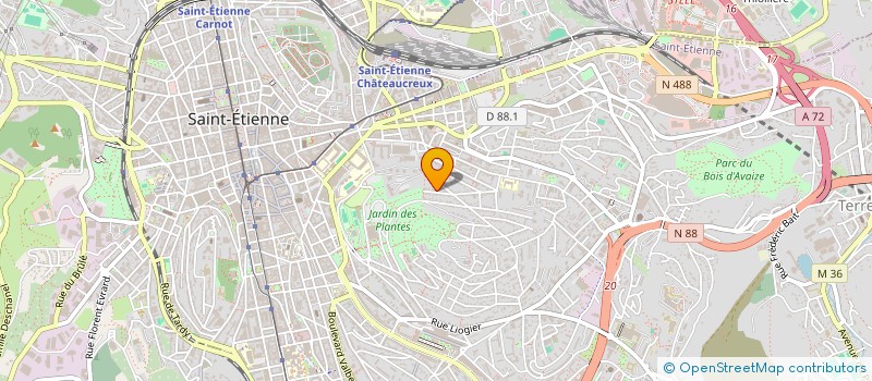 localisation de l'entreprise ENERGIES STEPHANOISES  SAINT-ETIENNE