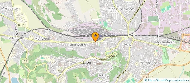 localisation de l'entreprise ENERGIES TELEMATIQUES à LAON