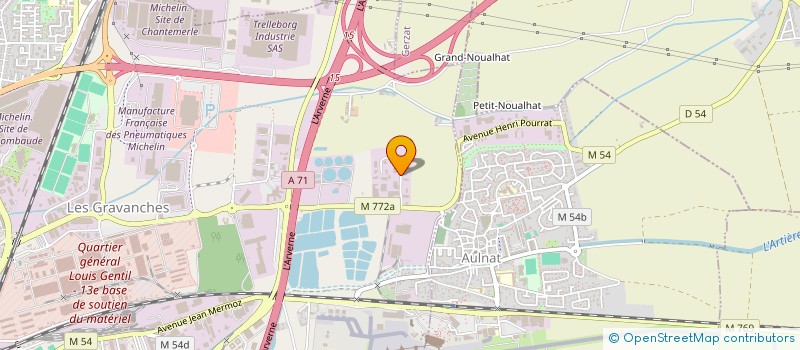 localisation de l'entreprise ENERGIES VENTILATION SANITAIRE  CLERMONT-FERRAND