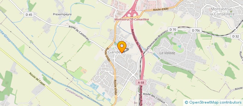 localisation de l'entreprise ENERGIES VERTES OCCITANIE  GARIDECH