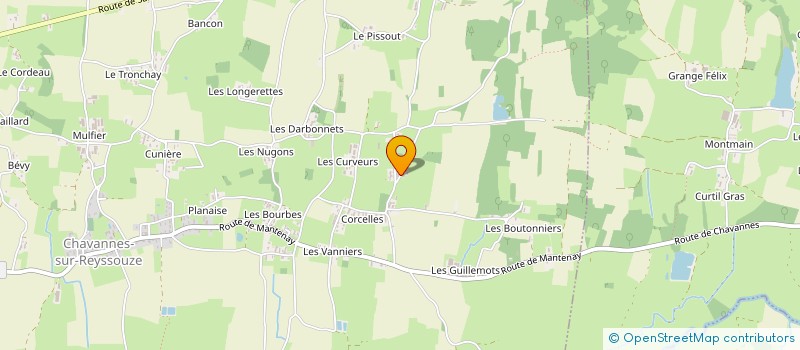 localisation de l'entreprise ENERGIES WILLIAM TUYAUTERIE SOUDURE SARL  CHAVANNES-SUR-REYSSOUZE