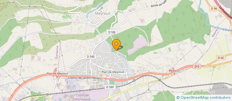 localisation de l'entreprise ENERGIESOL PLUS à MEYREUIL
