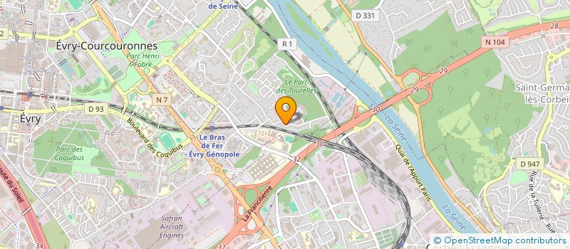 localisation de l'entreprise ENERGIETEC  EVRY-COURCOURONNES