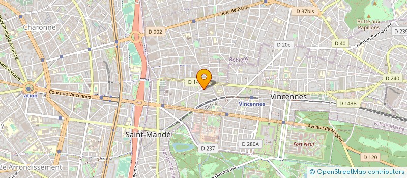 localisation de l'entreprise ENERGIMPRIM à VINCENNES
