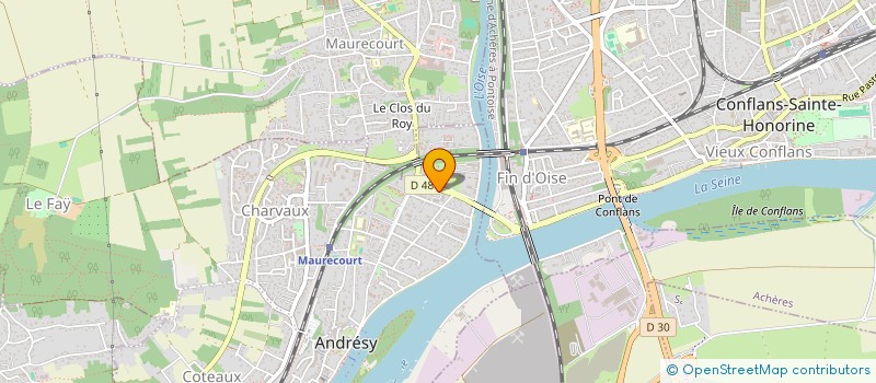 localisation de l'entreprise ENERGINOVA SOLUTIONS à ANDRESY