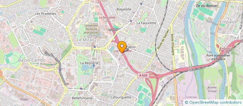 localisation de l'entreprise ENERGIQ  TOULOUSE