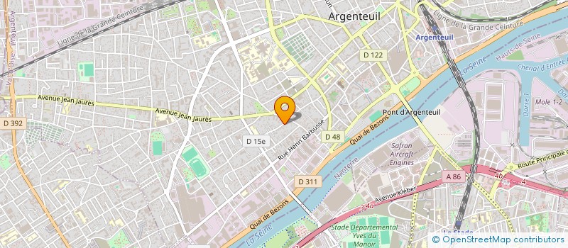 localisation de l'entreprise ENERGIS à ARGENTEUIL