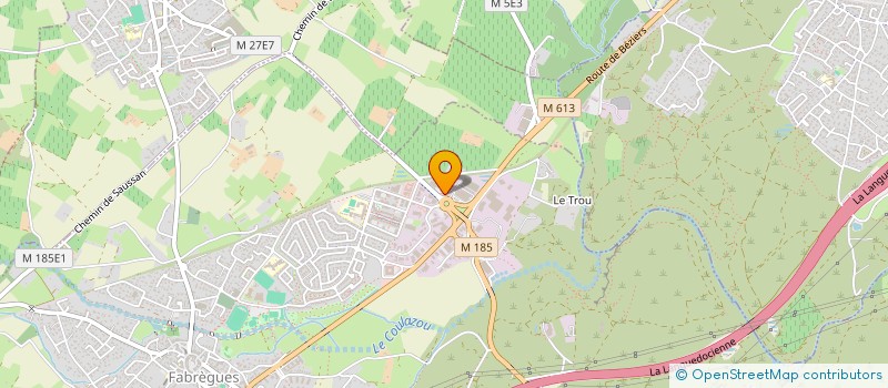 localisation de l'entreprise ENERGIS  FABREGUES