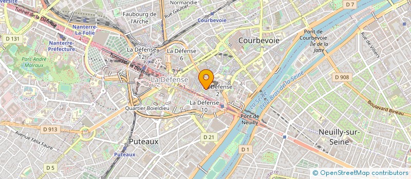 localisation de l'entreprise ENERGIS CARRIER SERVICES FRANCE SAS à COURBEVOIE
