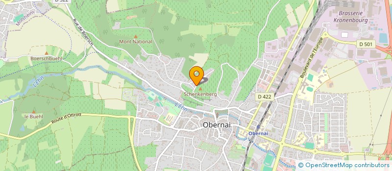 localisation de l'entreprise ENERGITIM  OBERNAI