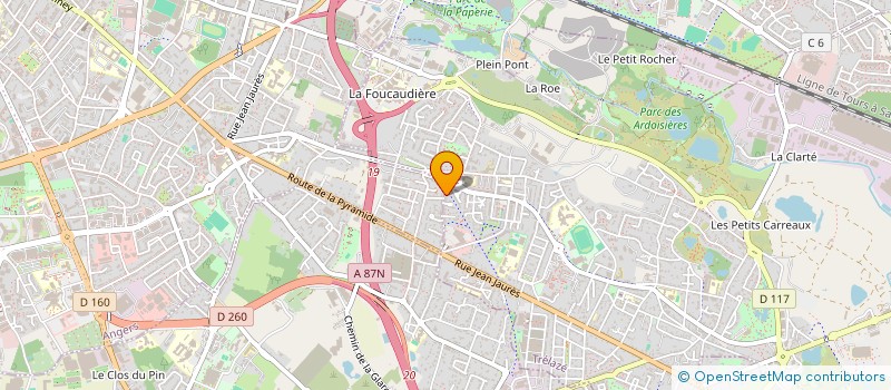 localisation de l'entreprise ENERGMETRI  TRELAZE