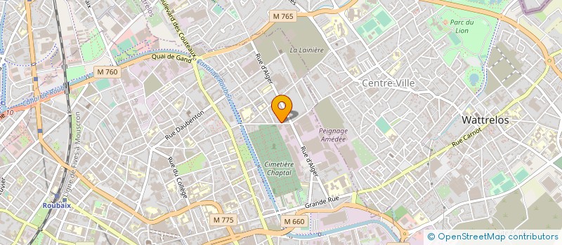 localisation de l'entreprise ENERGOO à ROUBAIX