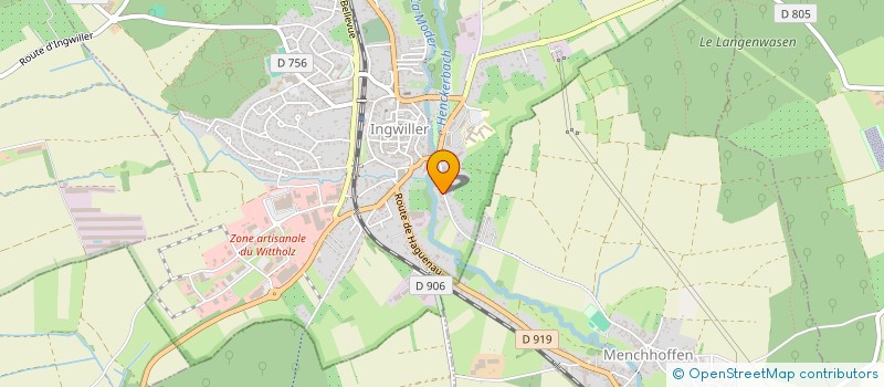 localisation de l'entreprise ENERGTEC à INGWILLER