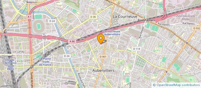 localisation de l'entreprise ENERGY 2000 à LA COURNEUVE