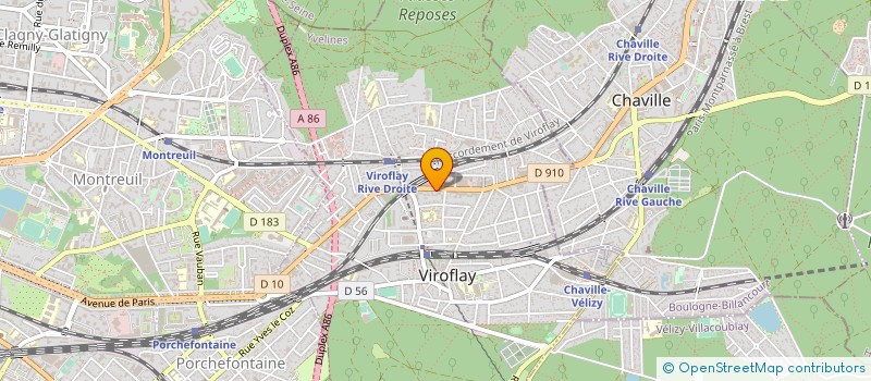 localisation de l'entreprise ENERGY à VIROFLAY