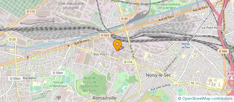 localisation de l'entreprise ENERGY-BAT à ROMAINVILLE