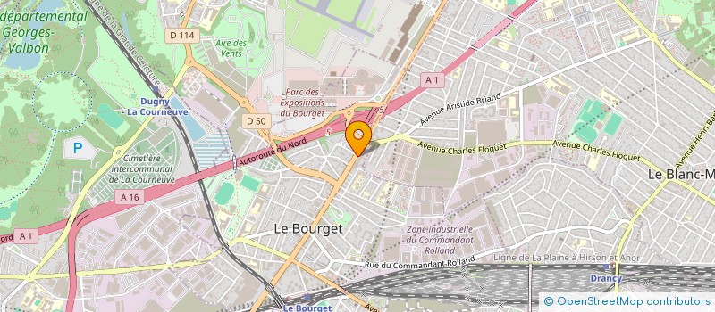 localisation de l'entreprise ENERGY CLUB à LE BOURGET