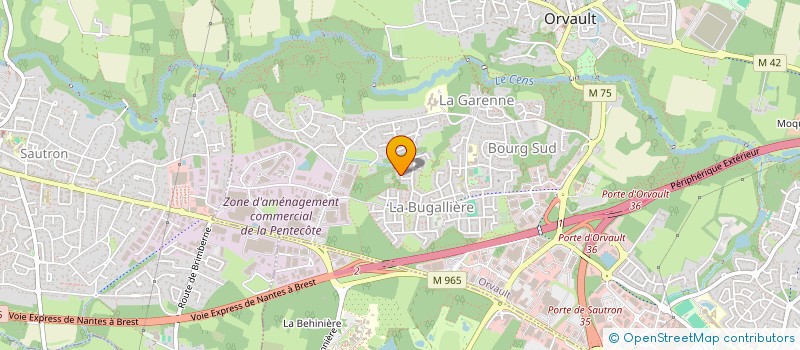 localisation de l'entreprise ENERGY CLUB  ORVAULT