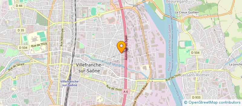 localisation de l'entreprise ENERGY CONSEILS 69 à VILLEFRANCHE-SUR-SAONE