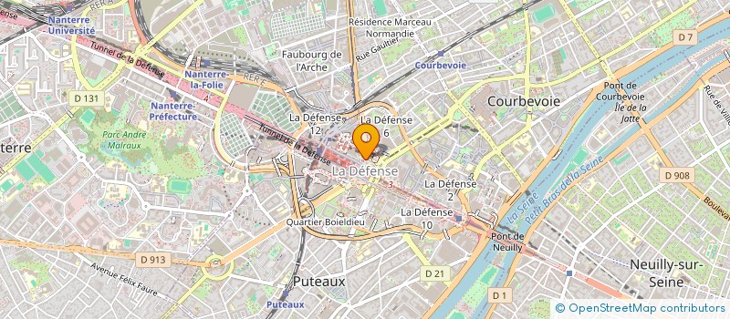 localisation de l'entreprise ENERGY DE FRANCE à COURBEVOIE