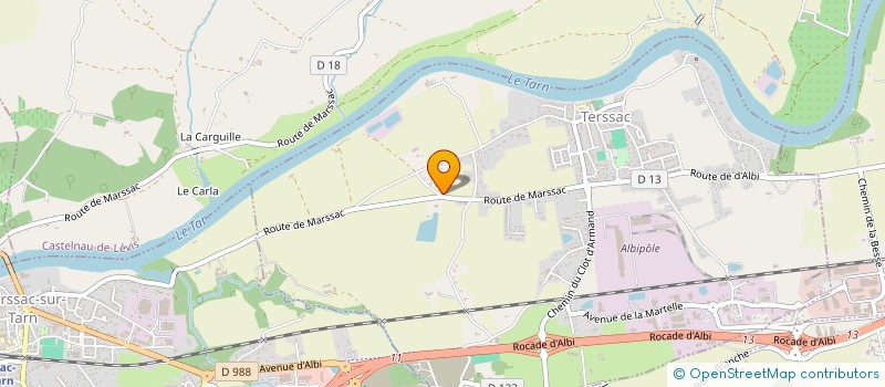 localisation de l'entreprise ENERGY DEBARRAS PRO SERVICES  TERSSAC