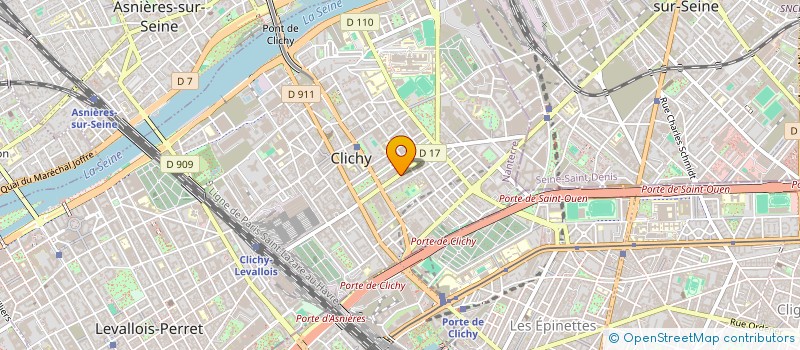 localisation de l'entreprise ENERGY DISTRIBUTION à CLICHY