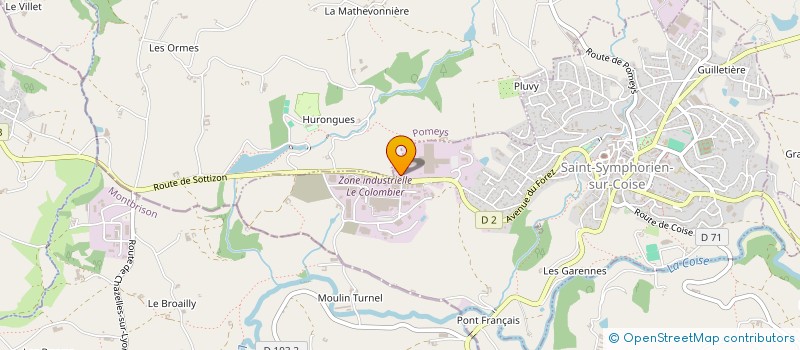 localisation de l'entreprise ENERGY' FIVE  SAINT-SYMPHORIEN-SUR-COISE