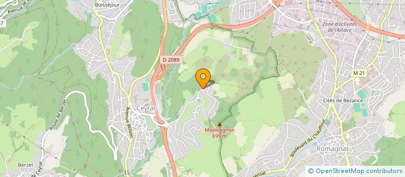 localisation de l'entreprise ENERGY FROID à CEYRAT