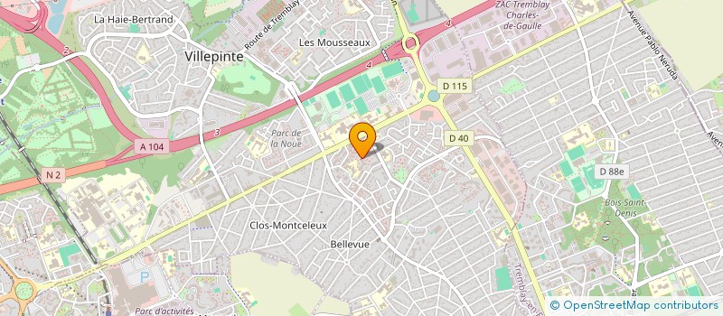 localisation de l'entreprise ENERGY- GAM à VILLEPINTE