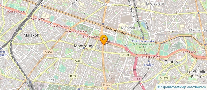localisation de l'entreprise ENERGY GREEN  MONTROUGE