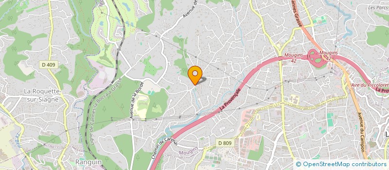 localisation de l'entreprise ENERGY INVEST à MOUGINS