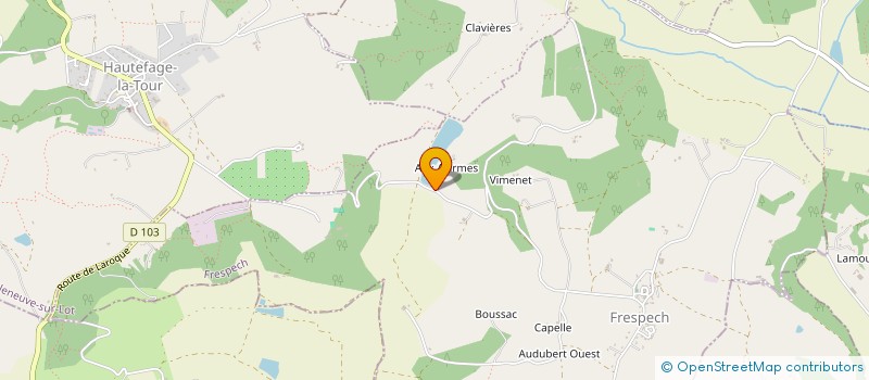 localisation de l'entreprise ENERGY LOUNGE  FRESPECH