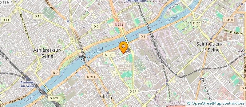 localisation de l'entreprise ENERGY MOBILITY à CLICHY