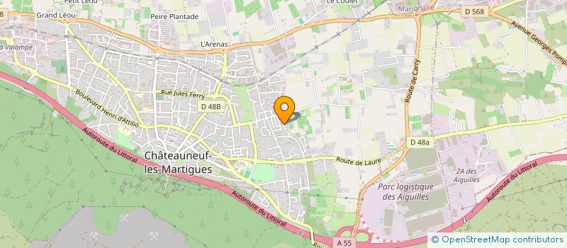 localisation de l'entreprise ENERGY NEW  CHATEAUNEUF-LES-MARTIGUES