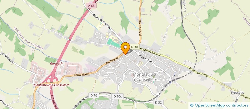 localisation de l'entreprise ENERGY PHARM  MONTASTRUC-LA-CONSEILLERE