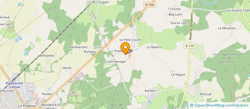 localisation de l'entreprise ENERGY PLUS  CARNAC