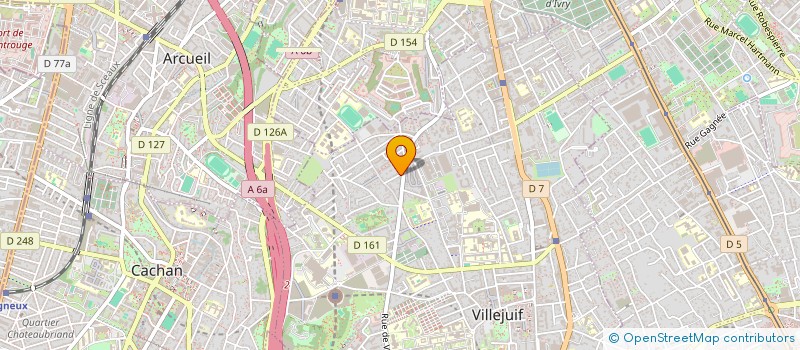 localisation de l'entreprise ENERGY RENOV GREEN à VILLEJUIF