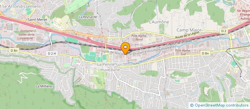 localisation de l'entreprise ENERGY SECURE  LA PENNE SUR HUVEAUNE