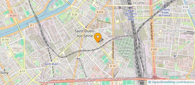 localisation de l'entreprise ENERGY SERVICE à SAINT-OUEN-SUR-SEINE