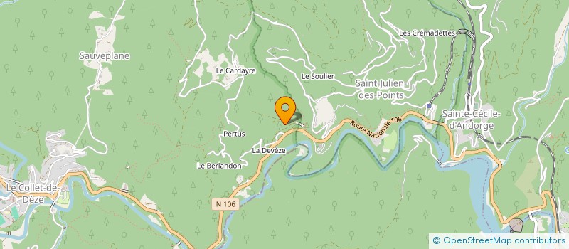 localisation de l'entreprise ENERGY4ALL  LE COLLET-DE-DEZE