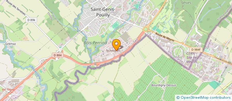 localisation de l'entreprise ENERGYFLO EUROPE à SAINT-GENIS-POUILLY