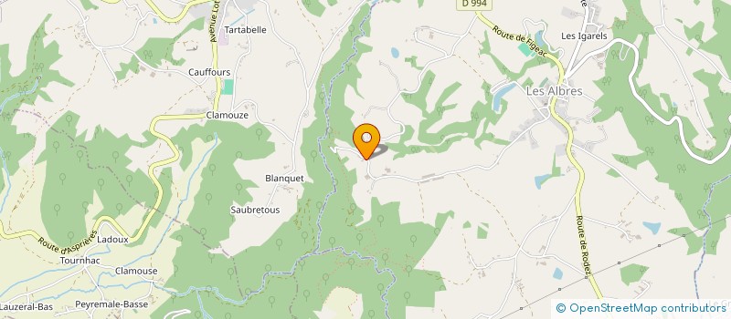 localisation de l'entreprise ENERGYLISS  LES ALBRES