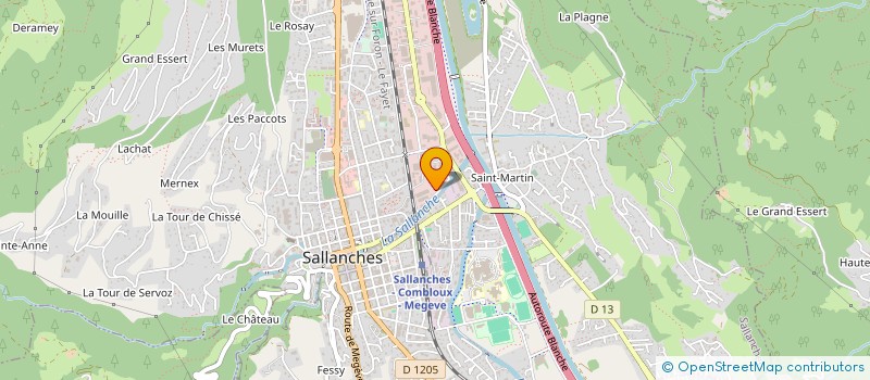 localisation de l'entreprise ENERGYM  SALLANCHES