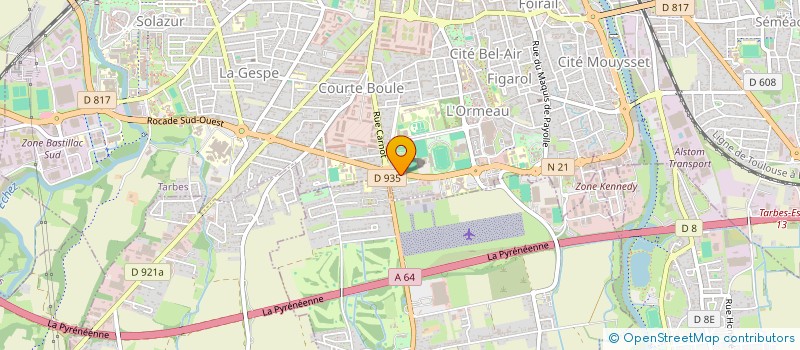 localisation de l'entreprise ENERGYM  TARBES