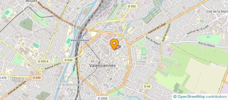 localisation de l'entreprise ENERGYM CLUB à VALENCIENNES