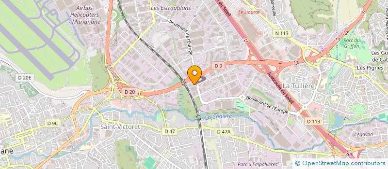 localisation de l'entreprise ENERGYPLUS SUD à VITROLLES