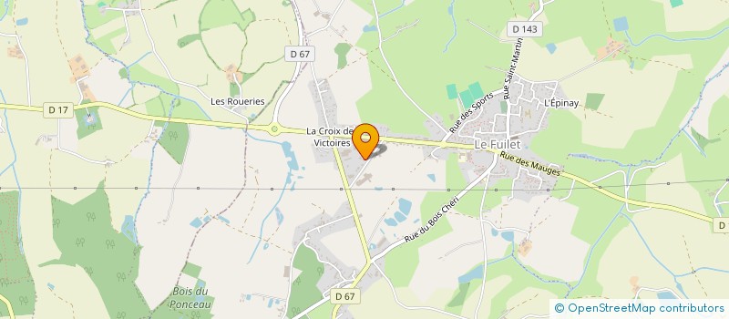 localisation de l'entreprise ENERGYTEC 49 à MONTREVAULT-SUR-EVRE
