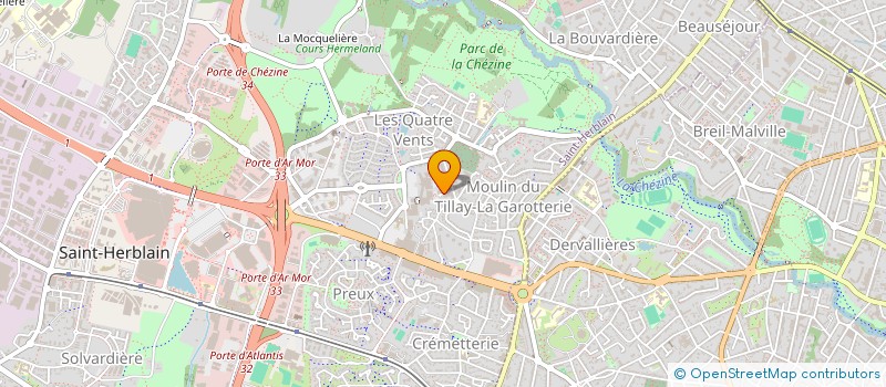 localisation de l'entreprise ENERION à SAINT-HERBLAIN