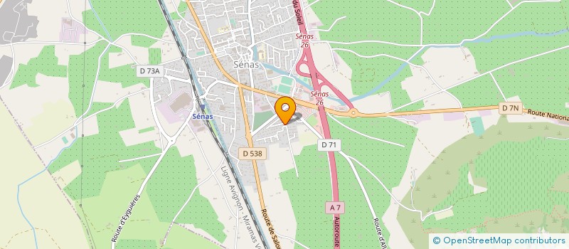 localisation de l'entreprise ENERJ  SENAS